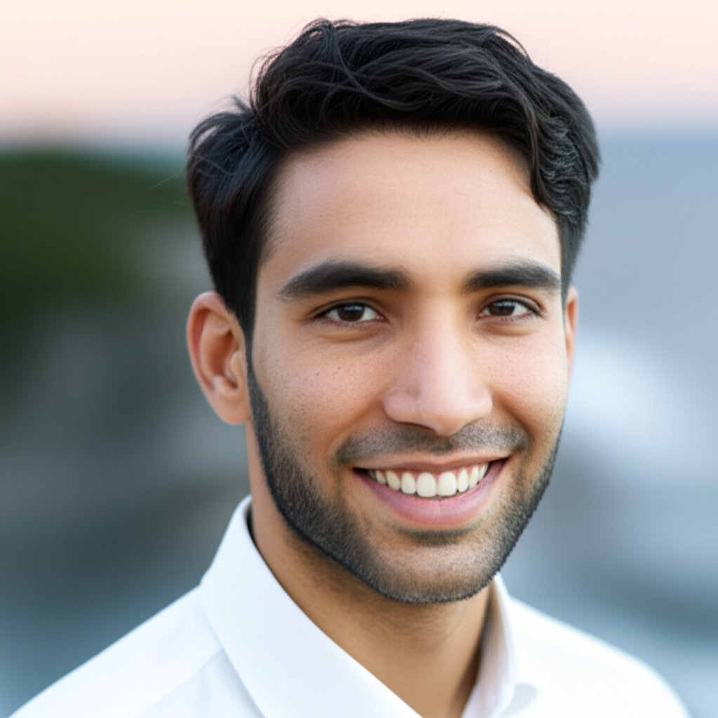 Professional man smiling